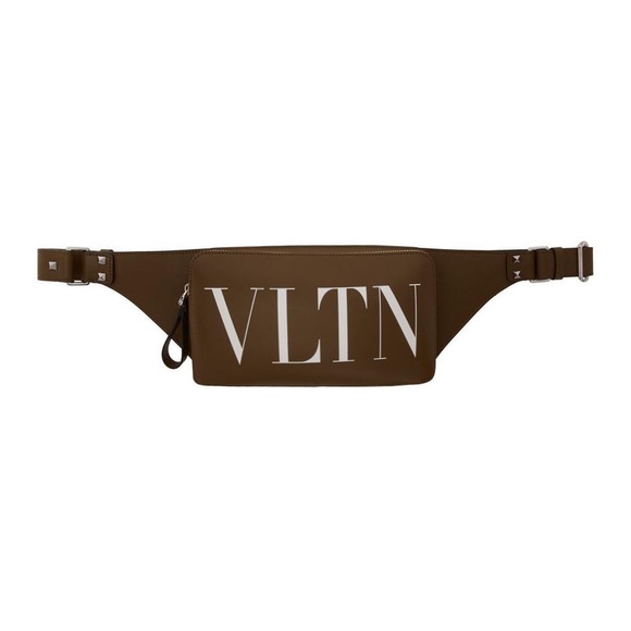 ❌SOLD❌Authentic Valentino Garavani rockstud VLTN Brown leather belt bag - Picture 8 of 17